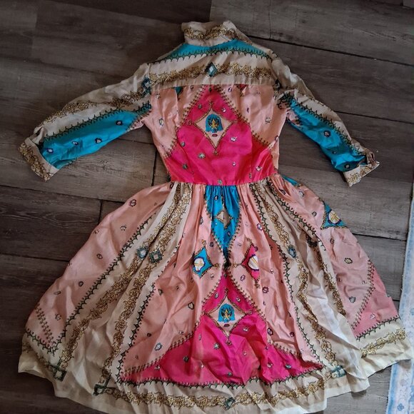 True Vintage Silk Dress 1950'60's? Small - Picture 2 of 8